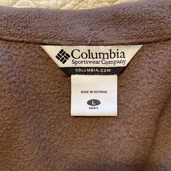 Columbia brown mens fleece - Picture 6 of 7